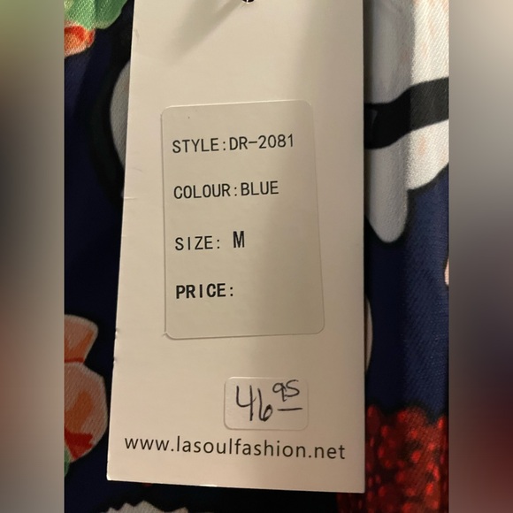 Sushi dress Sleeveless Belted Dress with Circle Skirt NWT - Picture 3 of 9